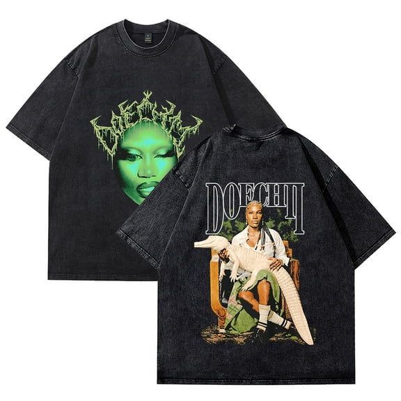 Doechii T-shirt Crewneck Short Sleeve Tee Women Men Streetwear Tops Hip Hop Clothes Cotton T-shirt