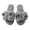 Gray, variant on Womens Slippers House Slippers Fuzzy Bow Decor Open Toe Indoor Cozy Warm