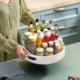 thumbnail image 3 of Organizer Metal Steel Turntable, Rotating Spice Racks For Pantry Cabinet Cupboard Organizer Table 10 Inch Dark White, 3 of 5