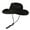 Black, variant on Spring And Summer New Outdoor Brim Moldable Wide Brimmed Sunshade Hats For Men And Women Western Cowboy Style Straw Hats And Fisherman Hats