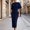 Navy, variant on Women's Sheath Dress, 95% Polyester 5% Elastane Regular Fit Short Sleeve Off Shoulder Midi