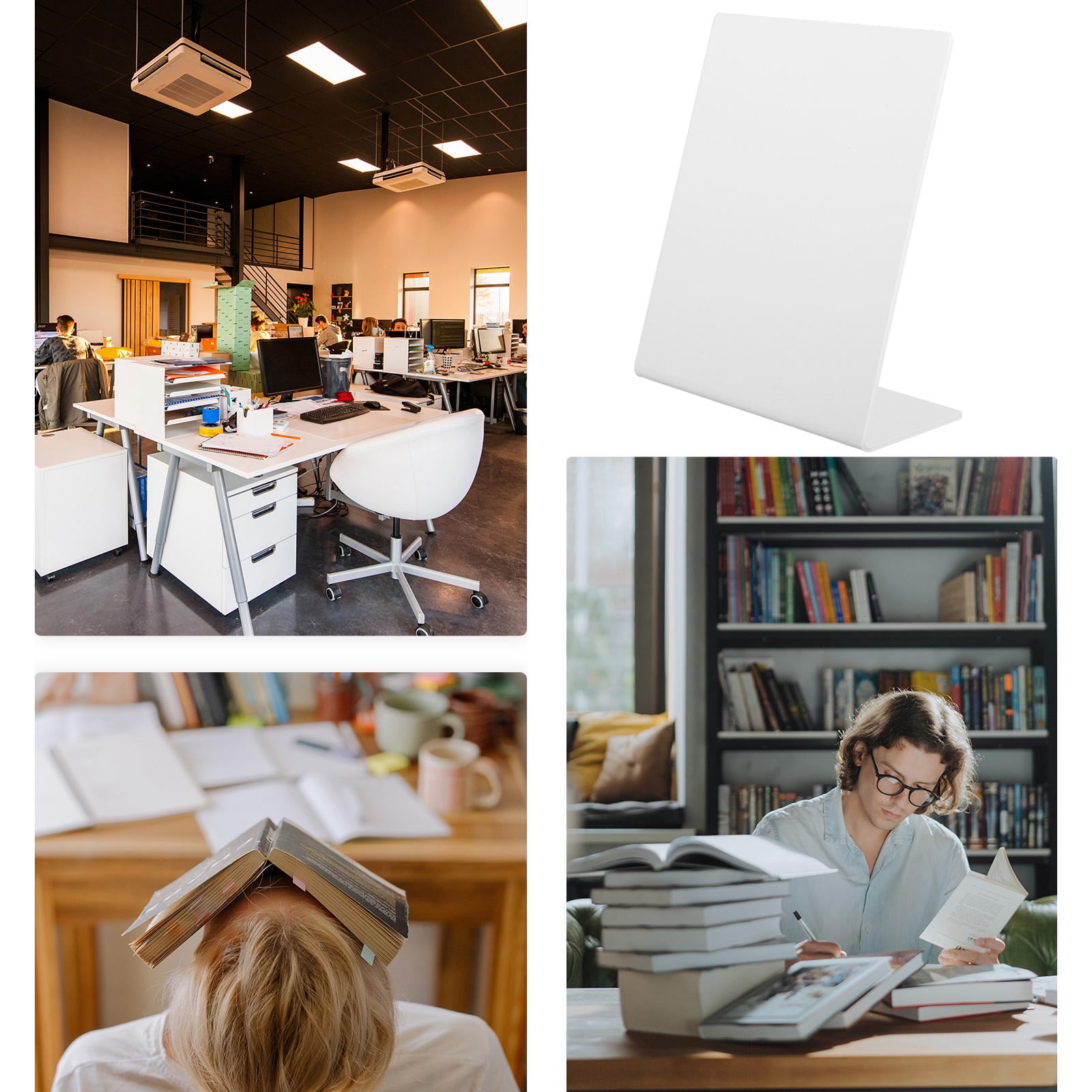 FUTUREORYY  NFC Display Stand, White, Stylish and Versatile, PVC, 4Pcs