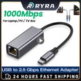 USB Type C Adapter Network Card USB Type C To RJ45 1000Mbps