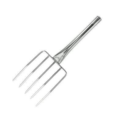FOLOYORI Digging Fork Silver 1Set 10.4X3.5X1.2In