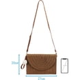 thumbnail image 6 of LinYooLi Natural Straw Boho Purse Zipper Wristlet Wallet Handwoven Beach Clutch Bag, 6 of 6