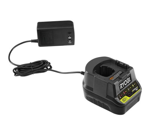 RYOBI P317KN 18-Volt ONE+ Cordless Compression Drive 3/8 in. Crown Stapler with 1.3 Ah Battery, Charger, and Sample Staples