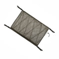thumbnail image 4 of tredstone Rangement de Plafond de Voiture Filet Gain de Place Sacs en Filet Intérieur Pochette de Rangement Organisateur à Cordon Poche Réglable Kaki, 4 of 6