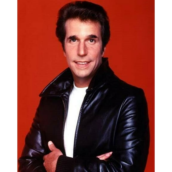 Henry Winkler cool pose in leather jacket as The Fonz Happy Days 24x36 Poster