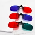 thumbnail image 3 of Red Blue 3D Clip on Glasses for 3D TV Cinema Films DVD Viewing Home Movies (Without Glass Frame), 3 of 4