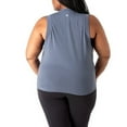 thumbnail image 2 of Rainbeau Curves Women's Plus Muscle Sleeveless Tank Top, Grey, 2 of 2