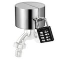 thumbnail image 3 of 1 Set Outdoor Hose Bib Lock with Coded Padlock for Winter Faucet Protection Silver Stainless Steel, 3 of 10