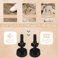 thumbnail image 2 of Soimiss 6Pcs Black Adjustable Table Leg Levelers with Felt Pads for Furniture, 2 of 8