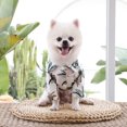 Dog summer clothes Beach shirt Coconut tree pattern dog clothes,3xl，G189488