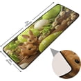 thumbnail image 2 of SKYSONIC 2'X6' Colorful Easter Eggs Runner Rug with Rubber Backing, Easter Rabbits Bunny Non Slip Entryway Rug Runner Washable Soft Area Rug Carpet for Hallway Bedroom Kitchen Decor, 2 of 6