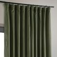 thumbnail image 5 of Exclusive Fabrics  Signature Extra Wide Blackout Velvet Curtain (1 Panel) Hunter Green 100 x 84 84 Inches, 5 of 5