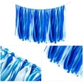 thumbnail image 3 of Ribbon Tassel Garland, Blue Fabric Banner Backdrop Bunting Hanging Decoration for Baby Shower, Weddings, Birthday, Anniversary, Graduation Party Decor, 3 of 6