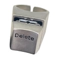 thumbnail image 1 of ZOUBAOQ Creative Delete Keyboard Spindle Tester Rings Office Funny Rings N R1H6, 1 of 8
