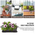 thumbnail image 5 of 2 Sets Potted Planter for Small Succulents House Plants Pots Rectangle Indoor Orchid Nursery Plastic Bonsai Office, 5 of 6