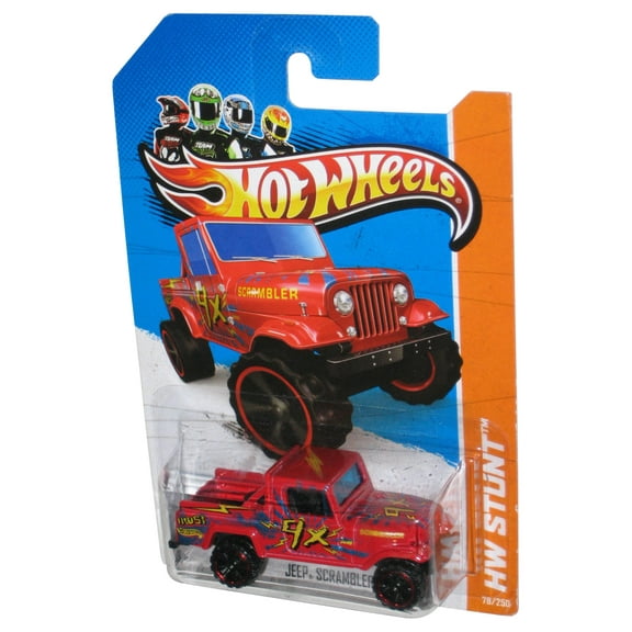 Matchbox HW Stunt (2012) Red Jeep Scrambler Toy Vehicle 78/250