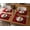 Red, variant on Luxury Red Velvet Fabric Placemats, Handmade Solid Color Table Mats, Elegant Dining Decor, Formal Dinner & Festive Table Linen 14 x 18 Inch (Pack of 4)