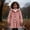 Pink, variant on Liyamei Girls Fleece Hooded Long Coat with Waist Tie for Autumn Winter Casual Wear