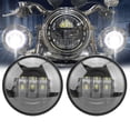 thumbnail image 1 of Fog Pair Universal Motorcycle Fog Light LED Side Auxiliary Lamp 4.5in 60W 6500K Waterproof, 1 of 8