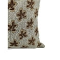 thumbnail image 5 of Fabdivine Thick Linen Hand Block Print Vintage Throw Cushion Cover , 26"X26", Brown, 5 of 7