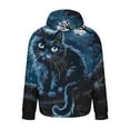 thumbnail image 3 of VBTAPA Oversized Graphic Hoodies for Men Novelty 3D Cat Printed Hooded Sweatshirt Long Sleeve Drawstring Pullover Hoodie Loose Casual Sweatshirts with Kangaroo Pocket Blue#1 XXXL, 3 of 5