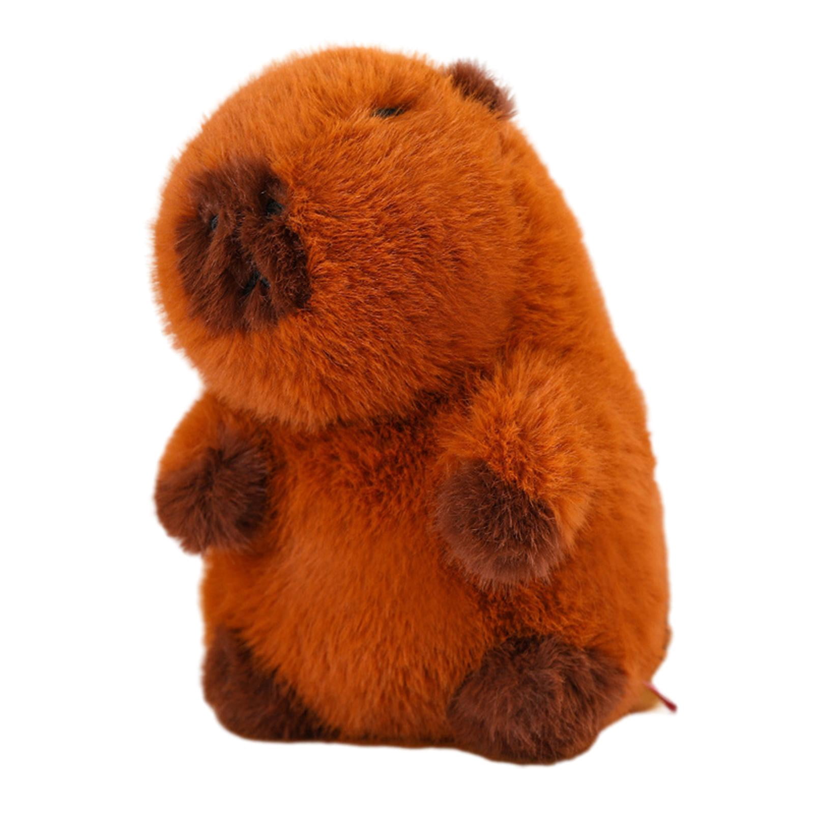 LeeQinersw Capybara Plush Toy Cute Capybara Stuffed Animal Capybara Soft Toy for Boys Girls 35cm without hair