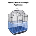 thumbnail image 2 of Universal Bird Cage Seed Catcher,Seed Catcher Guard Net Cover,Parrot Nylon Mesh Net Cover,Soft Airy Cage Net Stretchy Skirt for Round Square Cages(Blue L), 2 of 7