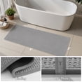 thumbnail image 5 of SIXHOME Bathroom Rugs Non Slip Bath Mat Chenille Soft Absorbent Quick Dry Bath Rugs for Bathroom Floor with Rubber Backing Machine Washable Bathmat Boho Bathroom Decor 24"x59" Grey, 5 of 8