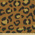 thumbnail image 2 of Ambesonne Leopard Fabric by the Yard Upholstery, Wild Cat Pattern Ornament, 10 Yards, Burnt Orange and Dark Yellow, 2 of 5