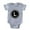 Heather Grey, variant on CafePress - Monogram Medallion L - Cute Infant Baby Football Bodysuit