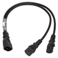 thumbnail image 1 of Cable C14 a 5 15R C13 cable de alimentación estable del servidor UPS tipo Y material de PVC de potencia corta para monitor para PC, 1 of 8