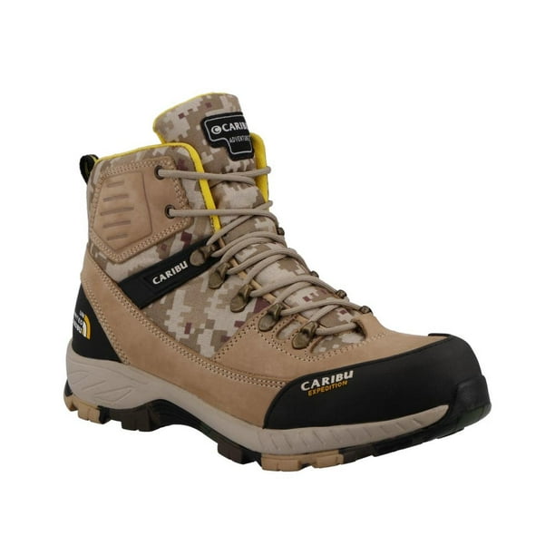 Botas Hombre Caribu Hiking Senderismo Caminata Trabajo beige 27