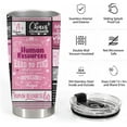 thumbnail image 3 of Human Resources Gifts, HR Gifts for Women, Human Resources Professional Day Gifts, HR Co Worker gifts, 20oz Stainless Steel Tumbler with Lid Straw, Pink, 3 of 6