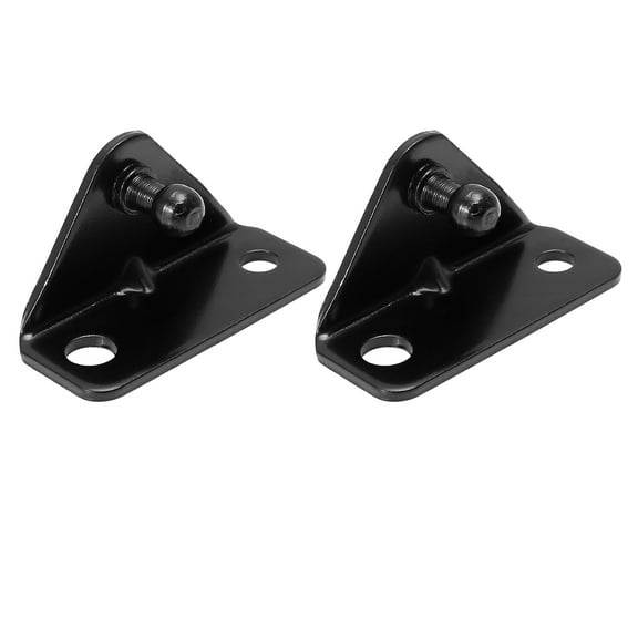 2pcs 10mm Car Vehicle Ball Studs Mounting Brackets Black for Gas Struts Shocks 64x35x21mm