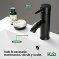 thumbnail image 3 of Gabinete Para Baño KingsHouse Mueble Lavamanos Ovalín Monomando 2 Cajones Organizador Fibra de Madera MDF Cafe, 3 of 7