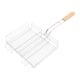 thumbnail image 1 of Cesta para parrilla, barbacoa, pescado, cesta para asar, Metal con mango de madera, rejilla ligera para parrilla, Clip para fiesta, Picnic, filete, 1 of 9