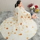 thumbnail image 3 of Manta de Tortilla de maíz, colcha de felpa a cuadros, manta suave para cama, sofá, Burrito, Koce, 3 of 4