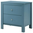 thumbnail image 5 of Passion Furniture Burlington 2-Drawer Teal Nightstand (25 in. H x 17 in. W x 22 in. D), 5 of 5