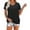 Black, variant on cfhntfmh Women's Summer Casual Short Sleeve T-Shirts Crewneck Pleated Flowy Trendy Tunic Tops for Leggings