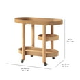 thumbnail image 3 of Beautiful Drew Bar Cart by Drew Barrymore, Warm Honey, 3 of 12