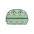 thumbnail image 7 of YFYANG 2 Piece Women's Portable Makeup Bags, Green Retro Abstract Decoration Clutch Travel Toilet Bags Cosmetic Organizer, 7 of 7