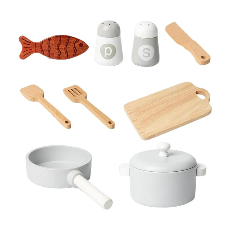 Miniature Wooden Kitchen Utensils Set - Perfect For Diy Production