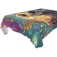 thumbnail image 4 of BZSMCE Square Tablecloth Owl Fly Pattern Pattern Tableclothes, 4 of 8