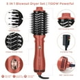 thumbnail image 5 of IG INGLAM 5 in 1 Hair Dryer Brush Blow Dryer Brush for Women, Detachable Blowout Brush & Hair Appliances for Straightening/ Drying/ Curling/ Styling/Volumizer, Copper Red, 5 of 9