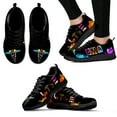thumbnail image 1 of Zapatos de moda con diseño de grafiti colorido y estampado CMA, cómodos zapatos de enfermería con diseño de enfermera, zapatillas casuales negras, 1 of 6