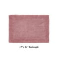 thumbnail image 3 of Better Trends 17" x 24" Premium Bathroom Rugs 100% Cotton Soft Reversible Tufted Bath Mat Water Absorbent Bath Rug Ideal for Bathroom Shower and Tub Use (Pink) Edge Collection, 3 of 4