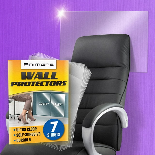 Protector de Pared Primens Película Transparente 7 Hojas Adhesivas